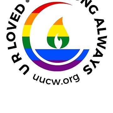 Artwork thumbnail, U R LOVED black lettering by UUCW