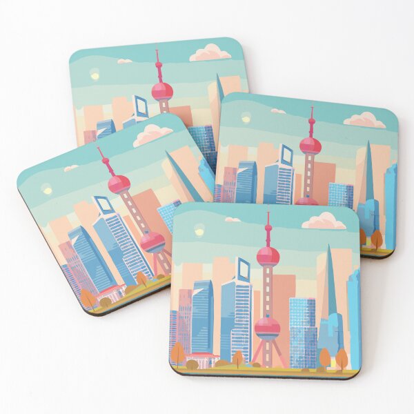 Item preview, Shanghai Oriental Pearl Tower Asian City Skyline China designed and sold by TheJoeyStudio.