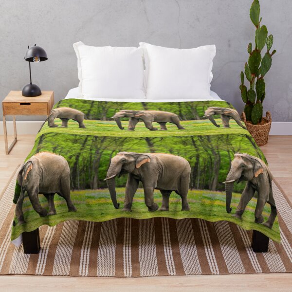 Item preview, Elephant Portrait. Elephant photo, vibrant elephant, vintage elephant, spring season designed and sold by ElephantVibes.