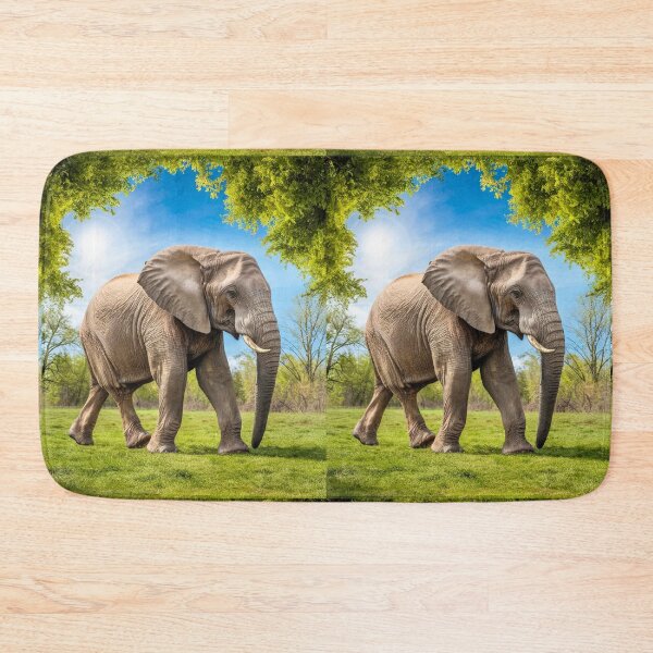 Item preview, Elephant Portrait. Elephant photo, vibrant elephant, vintage elephant, spring season designed and sold by ElephantVibes.