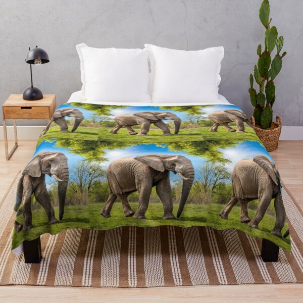 Item preview, Elephant Portrait. Elephant photo, vibrant elephant, vintage elephant, spring season designed and sold by ElephantVibes.