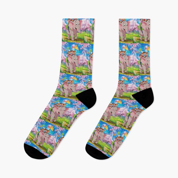 Item preview, Elephant Portrait. Kawaii elephant, vibrant elephant, spring season designed and sold by ElephantVibes.
