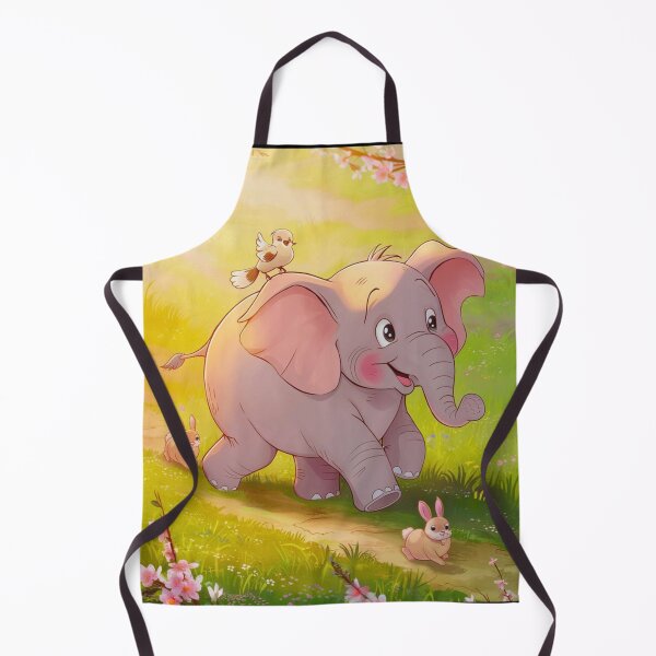 Item preview, Elephant Portrait. Kawaii elephant, vibrant elephant, spring season designed and sold by ElephantVibes.