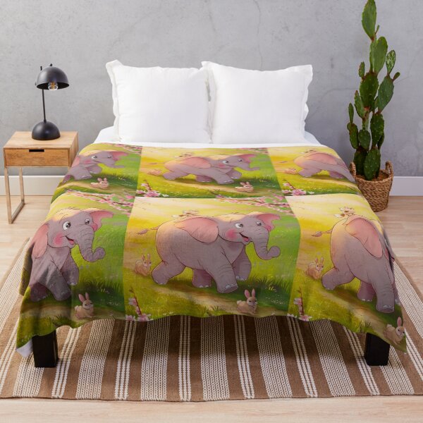 Item preview, Elephant Portrait. Kawaii elephant, vibrant elephant, spring season designed and sold by ElephantVibes.