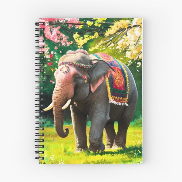 Item preview, Elephant Portrait. Elephant photo, vibrant elephant, vintage elephant, spring season designed and sold by ElephantVibes.