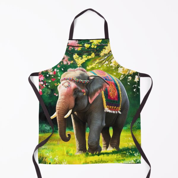 Item preview, Elephant Portrait. Elephant photo, vibrant elephant, vintage elephant, spring season designed and sold by ElephantVibes.