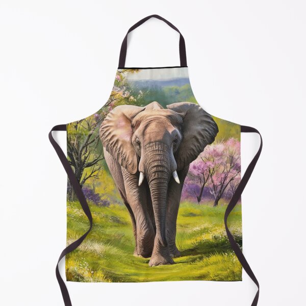 Item preview, Elephant Portrait. Elephant photo, vibrant elephant, vintage elephant, spring season designed and sold by ElephantVibes.