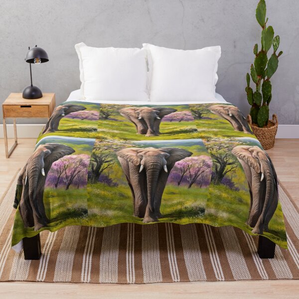Item preview, Elephant Portrait. Elephant photo, vibrant elephant, vintage elephant, spring season designed and sold by ElephantVibes.