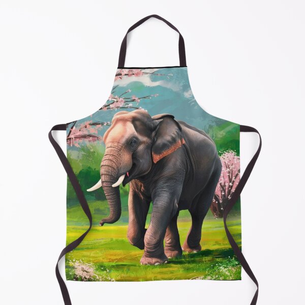 Item preview, Elephant Portrait. Elephant photo, vibrant elephant, vintage elephant, spring season designed and sold by ElephantVibes.