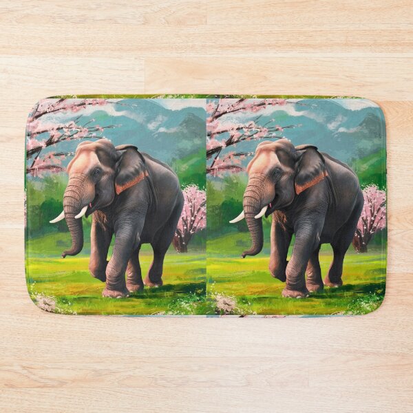 Item preview, Elephant Portrait. Elephant photo, vibrant elephant, vintage elephant, spring season designed and sold by ElephantVibes.