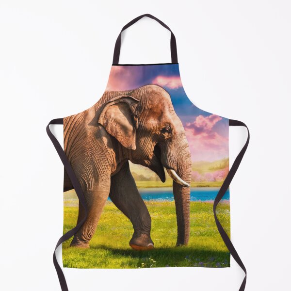 Item preview, Elephant Portrait. Elephant photo, vibrant elephant, vintage elephant, spring season designed and sold by ElephantVibes.