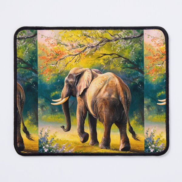 Item preview, Elephant Portrait. Elephant photo, vibrant elephant, vintage elephant, spring season designed and sold by ElephantVibes.