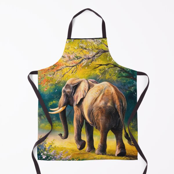 Item preview, Elephant Portrait. Elephant photo, vibrant elephant, vintage elephant, spring season designed and sold by ElephantVibes.