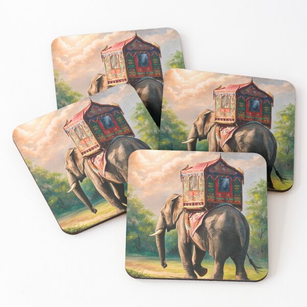 Item preview, Elephant Portrait. Elephant photo, elephant riding, vibrant elephant, vintage elephant, spring season designed and sold by ElephantVibes.