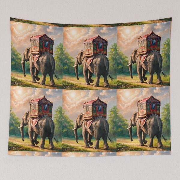 Item preview, Elephant Portrait. Elephant photo, elephant riding, vibrant elephant, vintage elephant, spring season designed and sold by ElephantVibes.