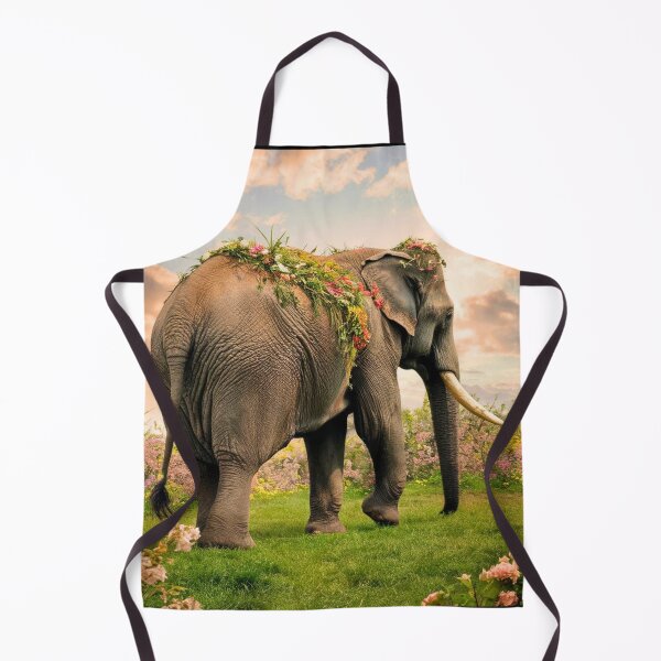 Item preview, Elephant Portrait. Elephant photo, vibrant elephant, vintage elephant, spring season designed and sold by ElephantVibes.