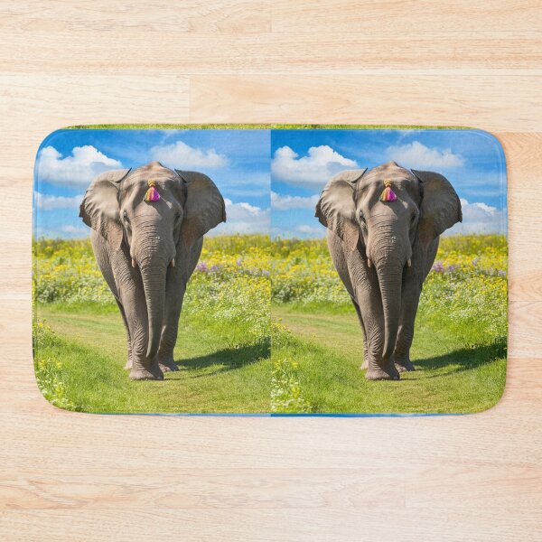 Item preview, Elephant Portrait. Elephant photo, vibrant elephant, vintage elephant, spring season designed and sold by ElephantVibes.