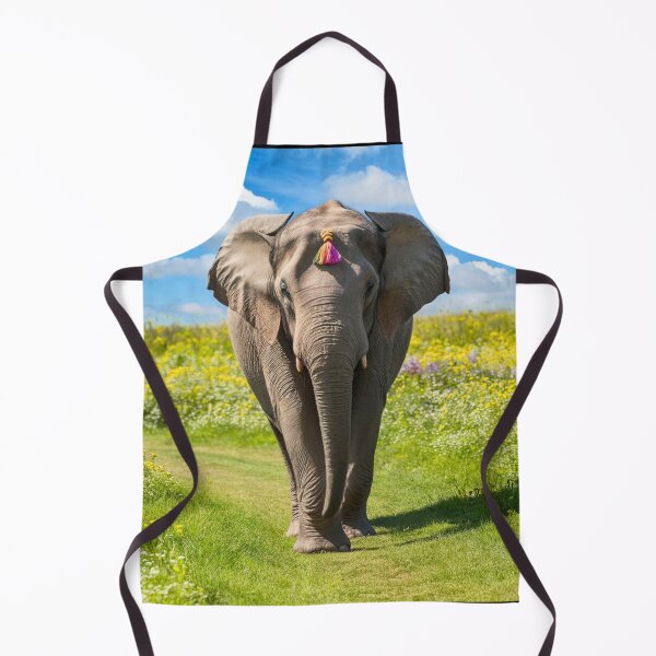 Item preview, Elephant Portrait. Elephant photo, vibrant elephant, vintage elephant, spring season designed and sold by ElephantVibes.