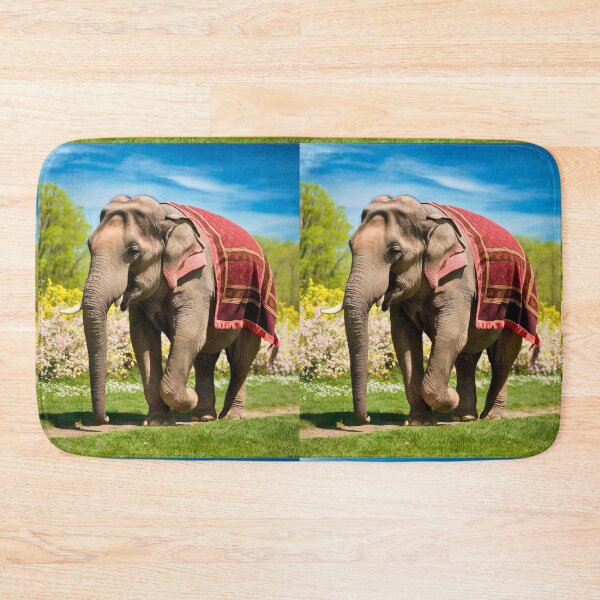 Item preview, Elephant Portrait. Elephant photo, vibrant elephant, vintage elephant, spring season designed and sold by ElephantVibes.