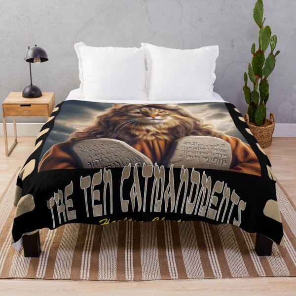 Item preview, ten catmandments designed and sold by Foxlindesigns.