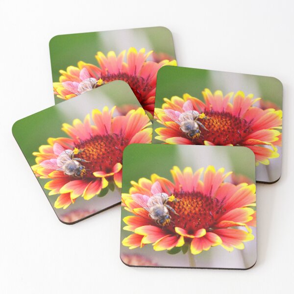 Item preview, Bee on Gaillardia designed and sold by FancifulsBySue.