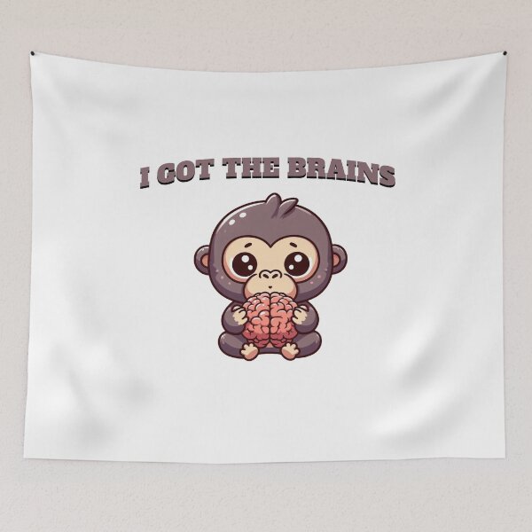 Item preview, i got the brains Monkey designed and sold by LemuellTrends.