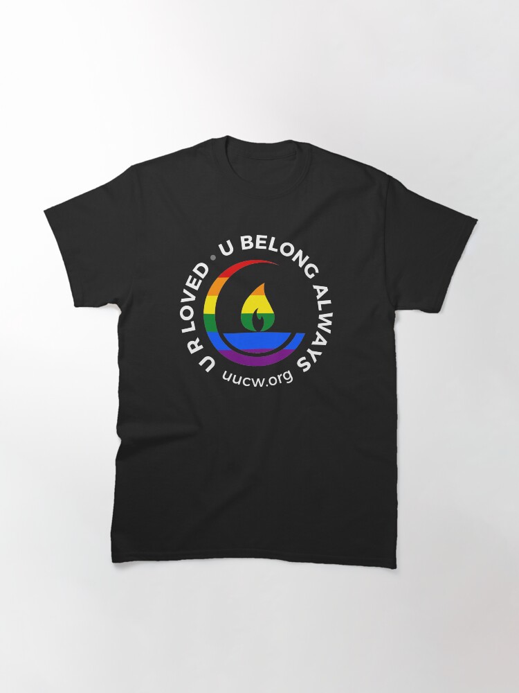 Thumbnail 3 of 7, Classic T-Shirt, U R LOVED white lettering designed and sold by UUCW.