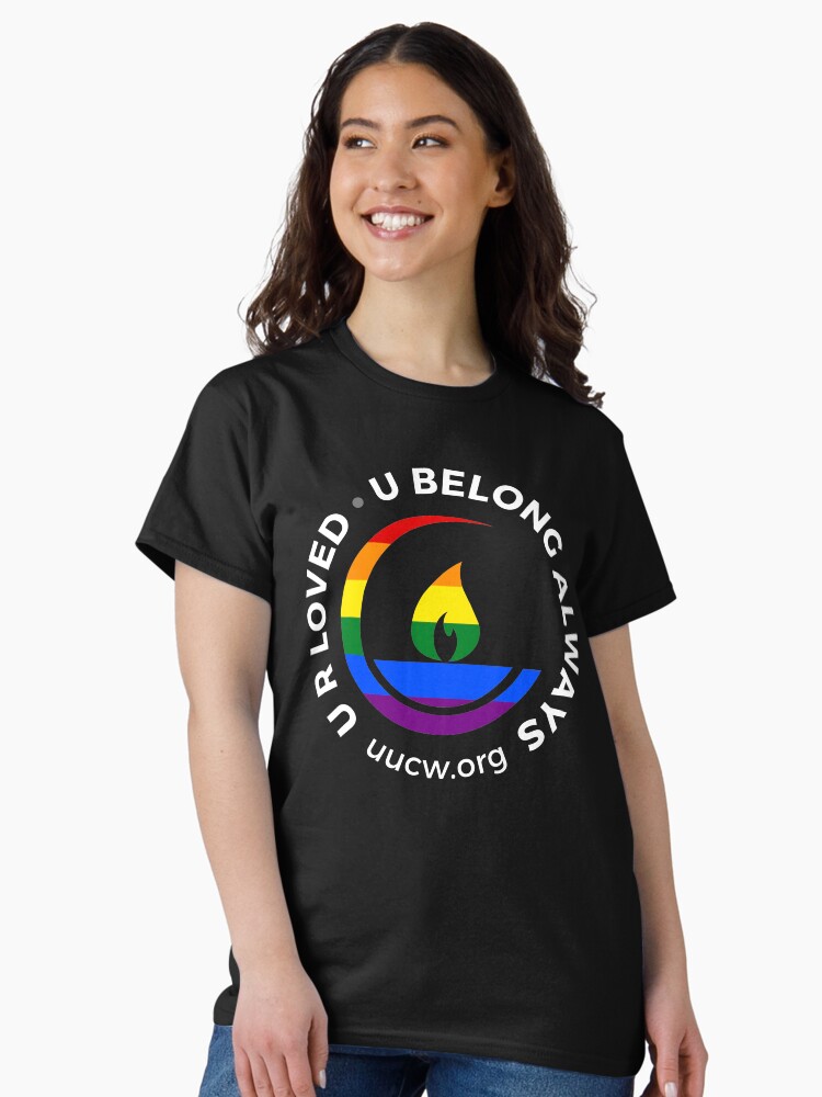 Thumbnail 2 of 7, Classic T-Shirt, U R LOVED white lettering designed and sold by UUCW.