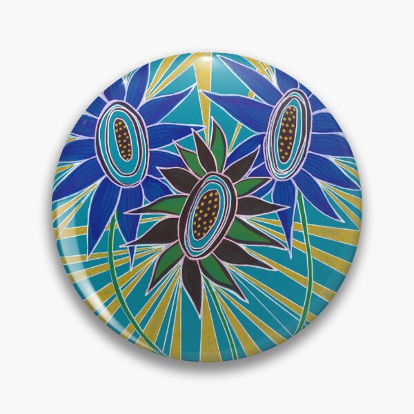 Item preview, Three Flowers with Sunrays designed and sold by artofkathleen.