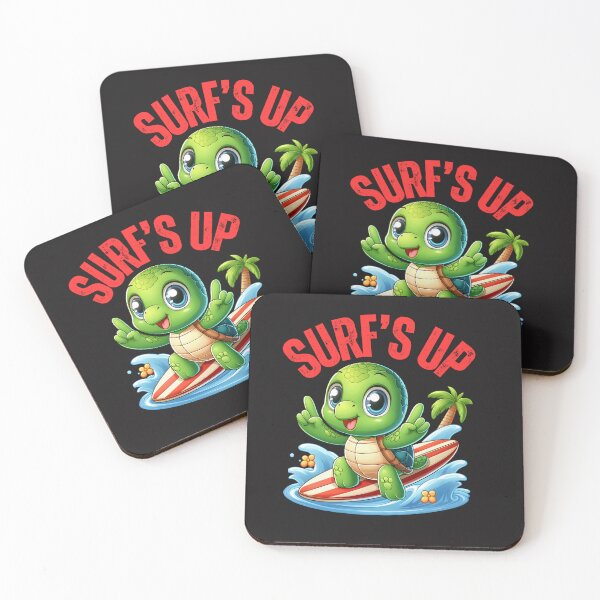 Item preview, Surf's Up Cute Turtle Surfing  designed and sold by AlienOccupation.