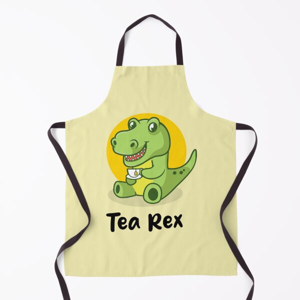 Item preview, T-Rex dino drinking tea (on light colors) designed and sold by messy-nessie.