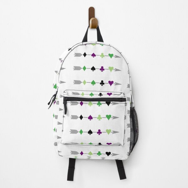 Item preview, AroAce - Arrow and Suits - Purple and green designed and sold by Vonivon.