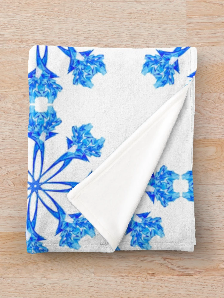 Thumbnail 3 of 6, Throw Blanket, Snowflake designed and sold by Meo Design.