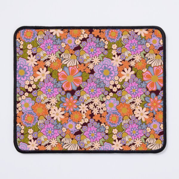 Item preview, Psychedelic 70's Floral Pattern designed and sold by Lisa D Art Designs.
