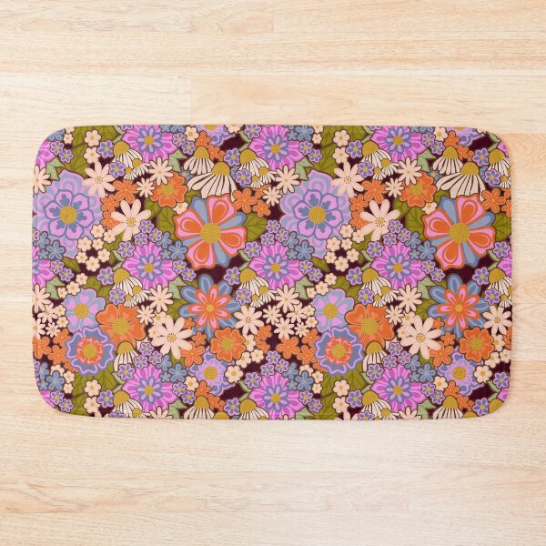 Item preview, Psychedelic 70's Floral Pattern designed and sold by Lisa D Art Designs.