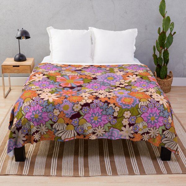 Item preview, Psychedelic 70's Floral Pattern designed and sold by Lisa D Art Designs.