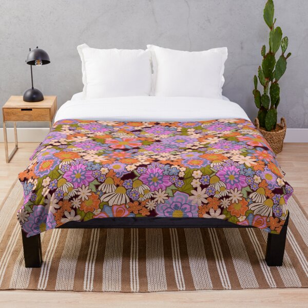 Item preview, Psychedelic 70's Floral Pattern designed and sold by Lisa D Art Designs.