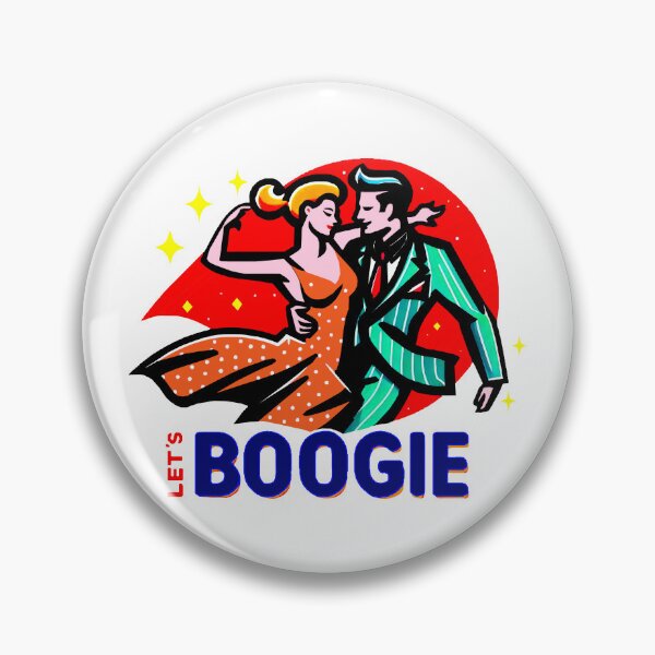 Item preview, Boogie-Woogie Dance Couple with Text - Color Illustration Minimal designed and sold by AD-Digital-Art.