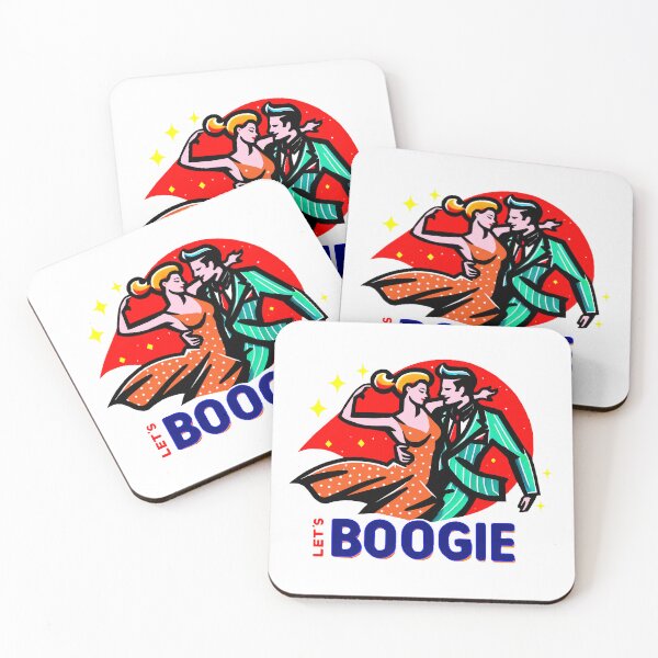 Item preview, Boogie-Woogie Dance Couple with Text - Color Illustration Minimal designed and sold by AD-Digital-Art.