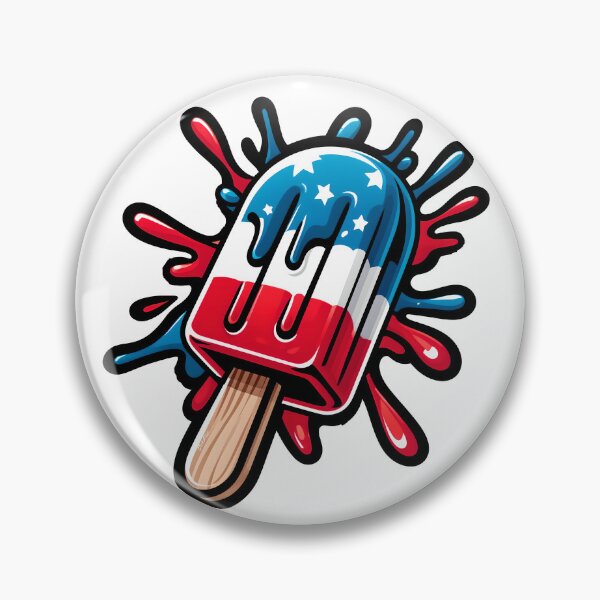 Item preview, 4th of July Popsicle Art -  Patriotic Red, White, and Blue Design designed and sold by StickaTime.