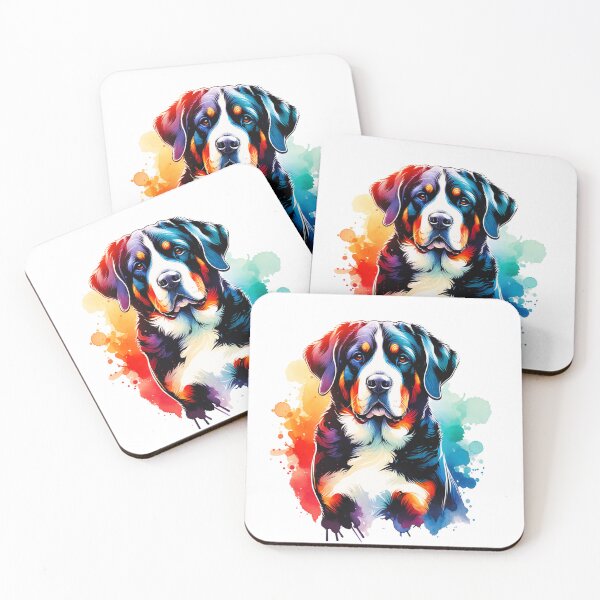 Item preview, Watercolor Greater Swiss Mountain Dog designed and sold by TheAnimalZ00.