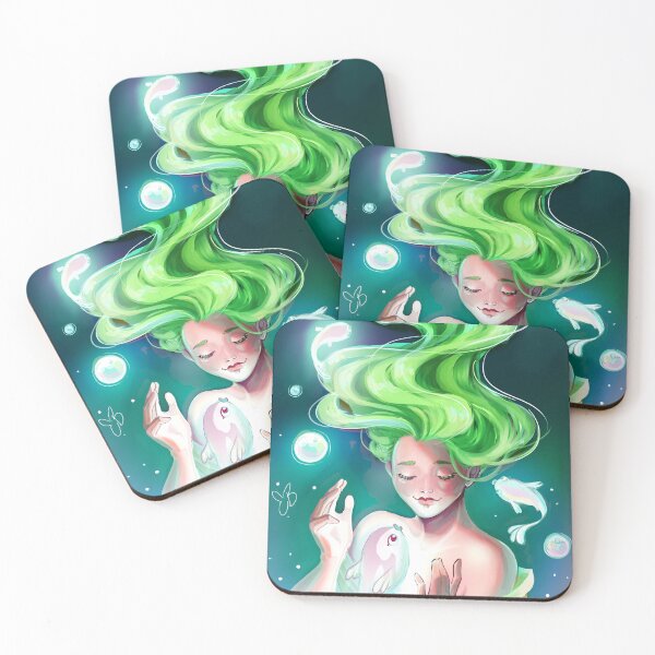 Item preview, Green mermaid  designed and sold by reverie121.