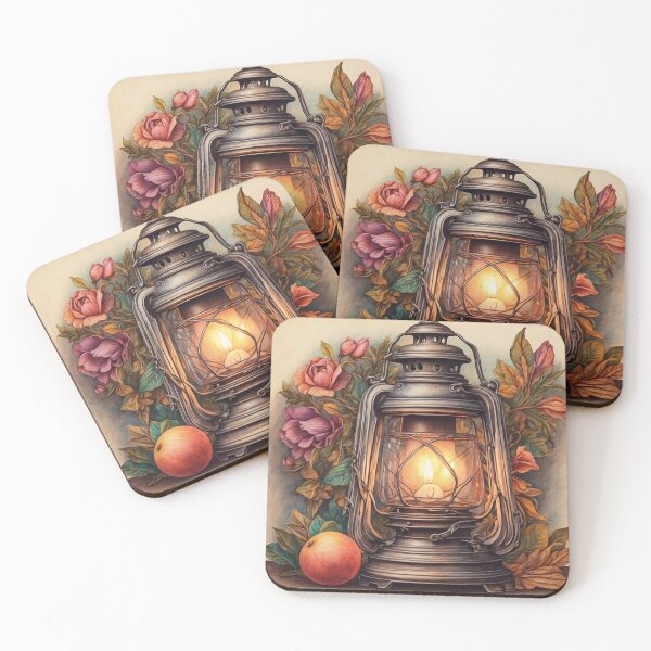 Item preview, Classic Lantern with Flowers designed and sold by Riley-art102.