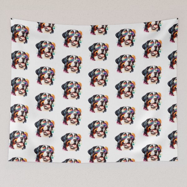Item preview, Watercolor Greater Swiss Mountain Dog Wearing Sunglasses designed and sold by TheAnimalZ00.