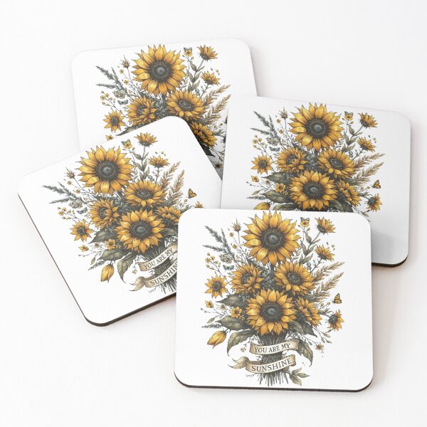 Item preview, Yellow Wildflower Quotes You Are My SunShine designed and sold by maximinano100k.