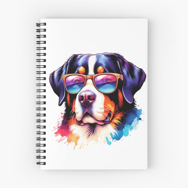 Item preview, Watercolor Greater Swiss Mountain Dog Wearing Sunglasses designed and sold by TheAnimalZ00.