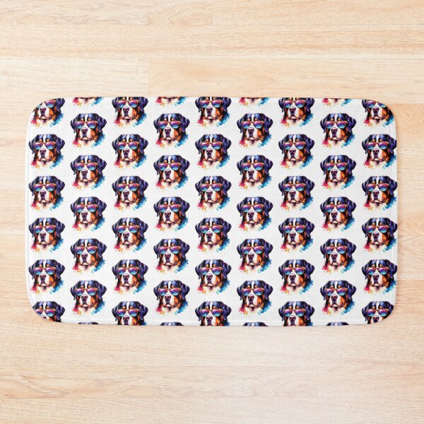 Item preview, Watercolor Greater Swiss Mountain Dog Wearing Sunglasses designed and sold by TheAnimalZ00.