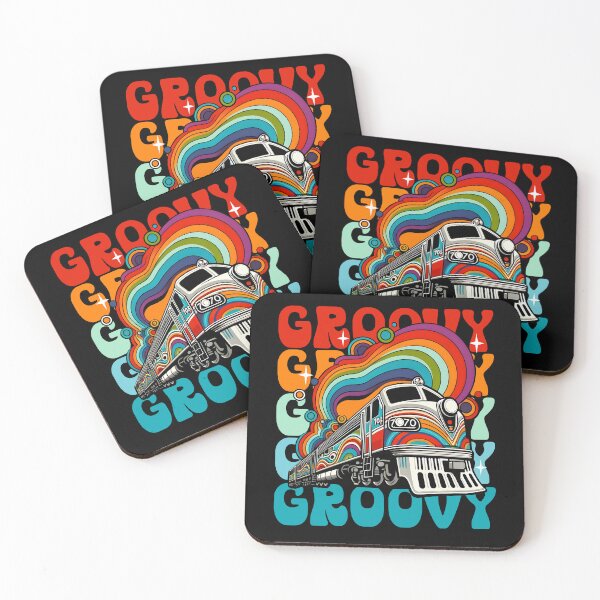 Item preview, Groovy Train 70s Style Art designed and sold by DetourShirts.