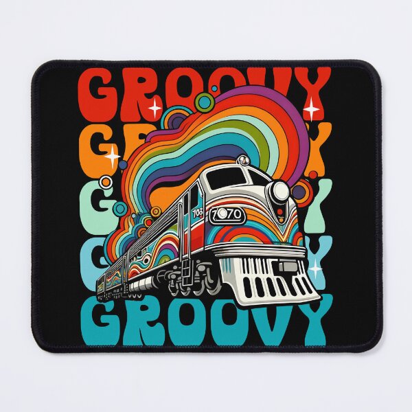 Item preview, Groovy Train 70s Style Art designed and sold by DetourShirts.