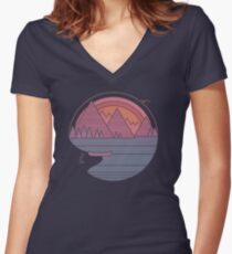 The Mountains Are Calling Women's Fitted V-Neck T-Shirt